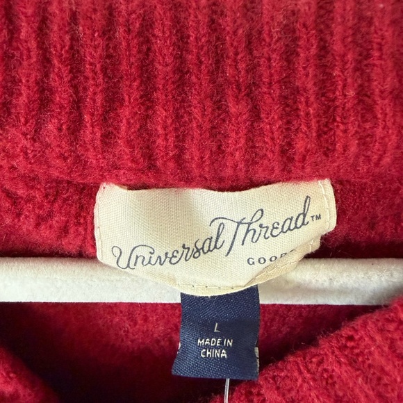 Red Cable Knit Sweater - Picture 4 of 7